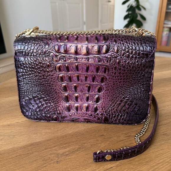 Brahmin Rosalie Crossbody Fig Jam Melbourne Genuine Leather - Picture 3 of 15